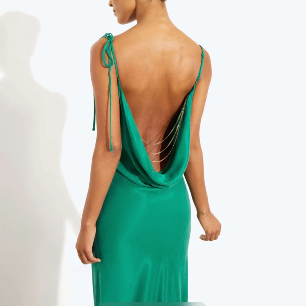 Rat & Boa Emerald Green Dress - Picture 4 of 5